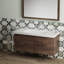 Meuble-lavabo mural simple 48 po avec plateau en résine intégré, 2 armoires, 2 tiroirs à fermeture en douceur et assemblage complet-88594117-134060626