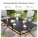 Swivel Patio Dining Armchair With Cushions(set Of 4)