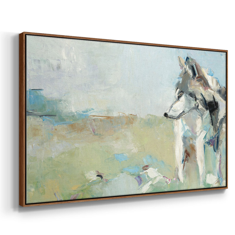Impression sur toile encadrée, H 37 po x l 25 po x P 2 po, Toile encadrée noyer flottant