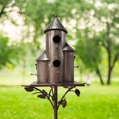 Nolen 73.5'' H x 13.5'' W x 9'' D Post Birdhouse
