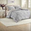 Ensemble de literie, ensemble de draps simple en polyester TG, gris moderne
