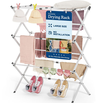 Extra Large 3-Tier Expandable Metal Drying Rack