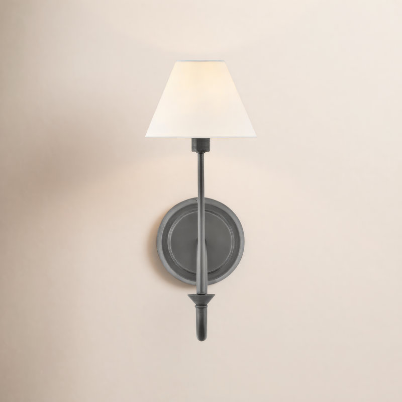 Greta Linen Wall Sconce by Hinkley, Black
