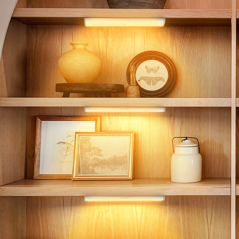 LEPOTEC 19cm LED 10 Light Under Cabinet Bar Light, 3000K Warm White