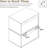 Wall mounted Cube Storage Organizer With Acrylic Door