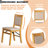 WCC-OAK-03– Waco Dining Chairs with PU Leather Seat, 3-X Back Design, Set of 2, Oak Wood Finish-940610549