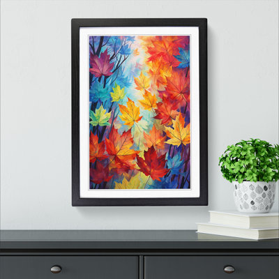 Leaf Impressionism Art - Framed Print