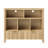  31.8" H X 39" W Cube Bookcase With Open Bookshelf Drawers & LED Lights