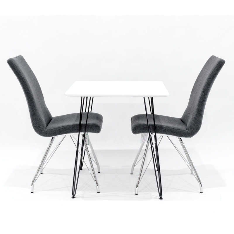Maguire 2 - Person Dining Set, Dark Grey