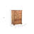51" Brown Solid Wood Live Edge Five Drawer Standard Chest