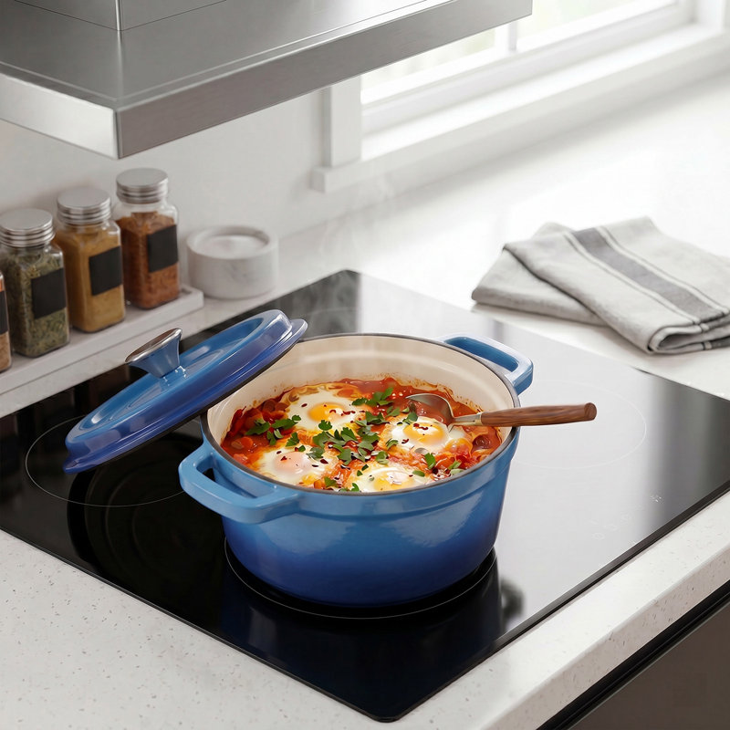 Enamelled Cast Iron Dutch Oven Pot