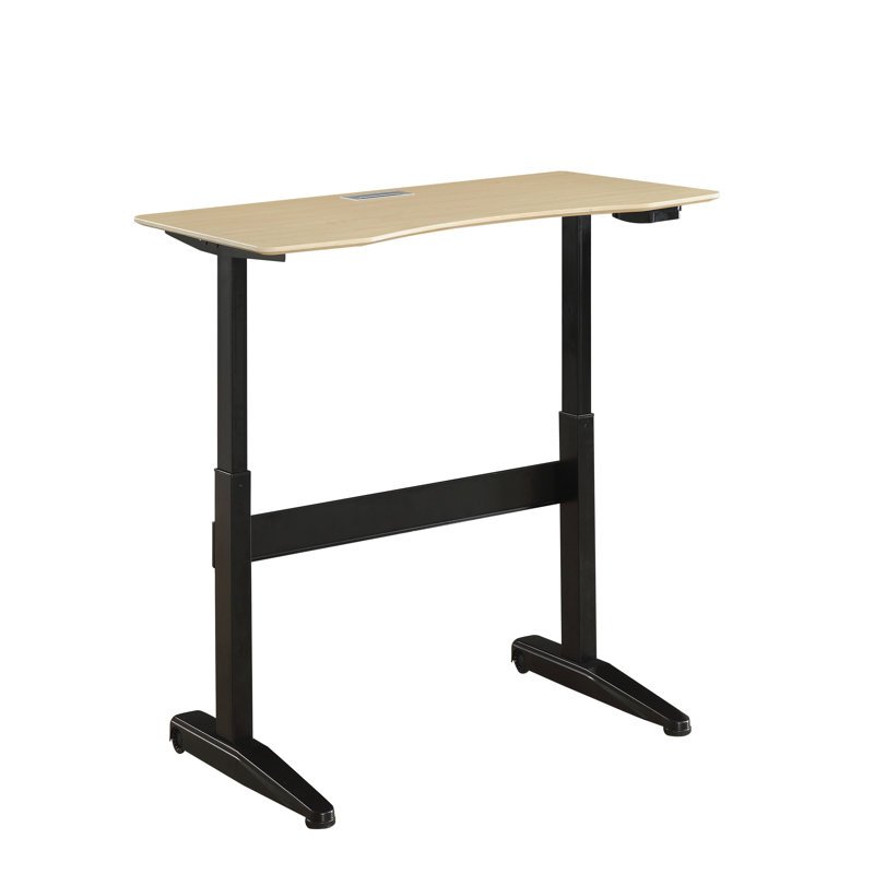 Bureau pour travailler debout à hauteur réglable, H 28,75 po x l 59,18 po x P 29,18 po, Noir