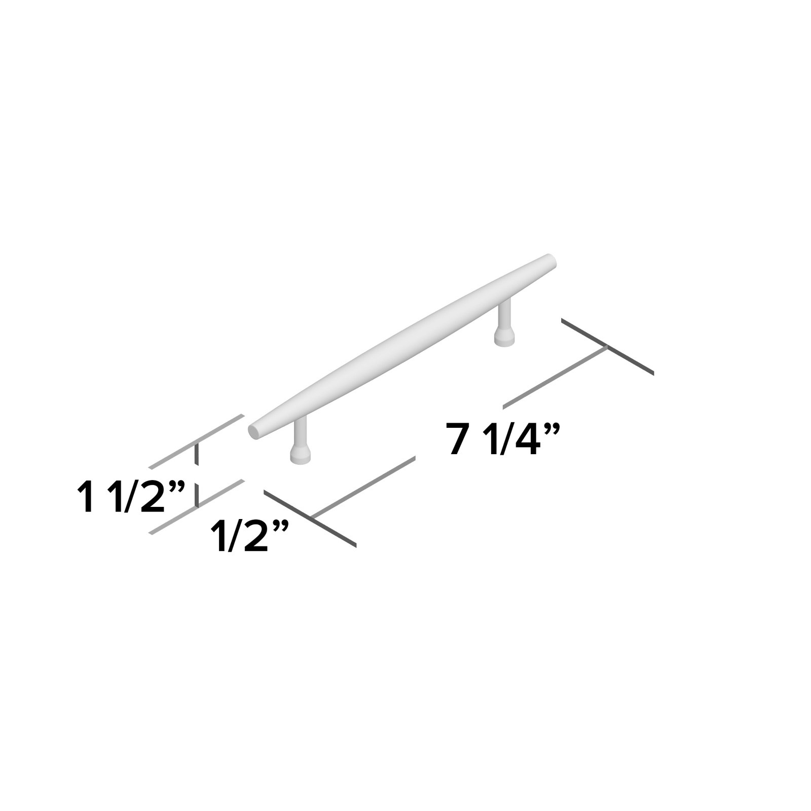 Allendale Bar Cabinet Pull, Honey Bronze, 3 3/4" Center to Center