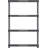 35.4'' W Plastic Shelving Unit