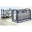 Lit de bébé convertible 3 en 1 Celeste bleu marine-116633935