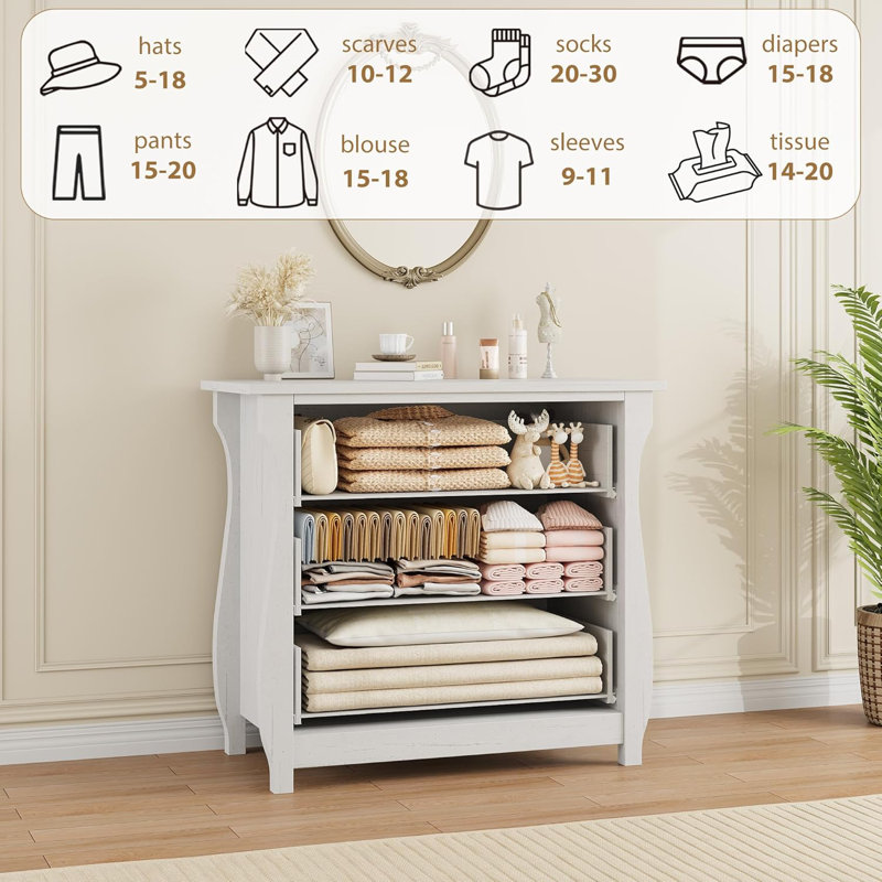 3 Drawer Storage Drawer