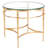 Genevieve 23" H Iron and Glass End Table