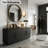Black Wide Sideboard with 4 Door