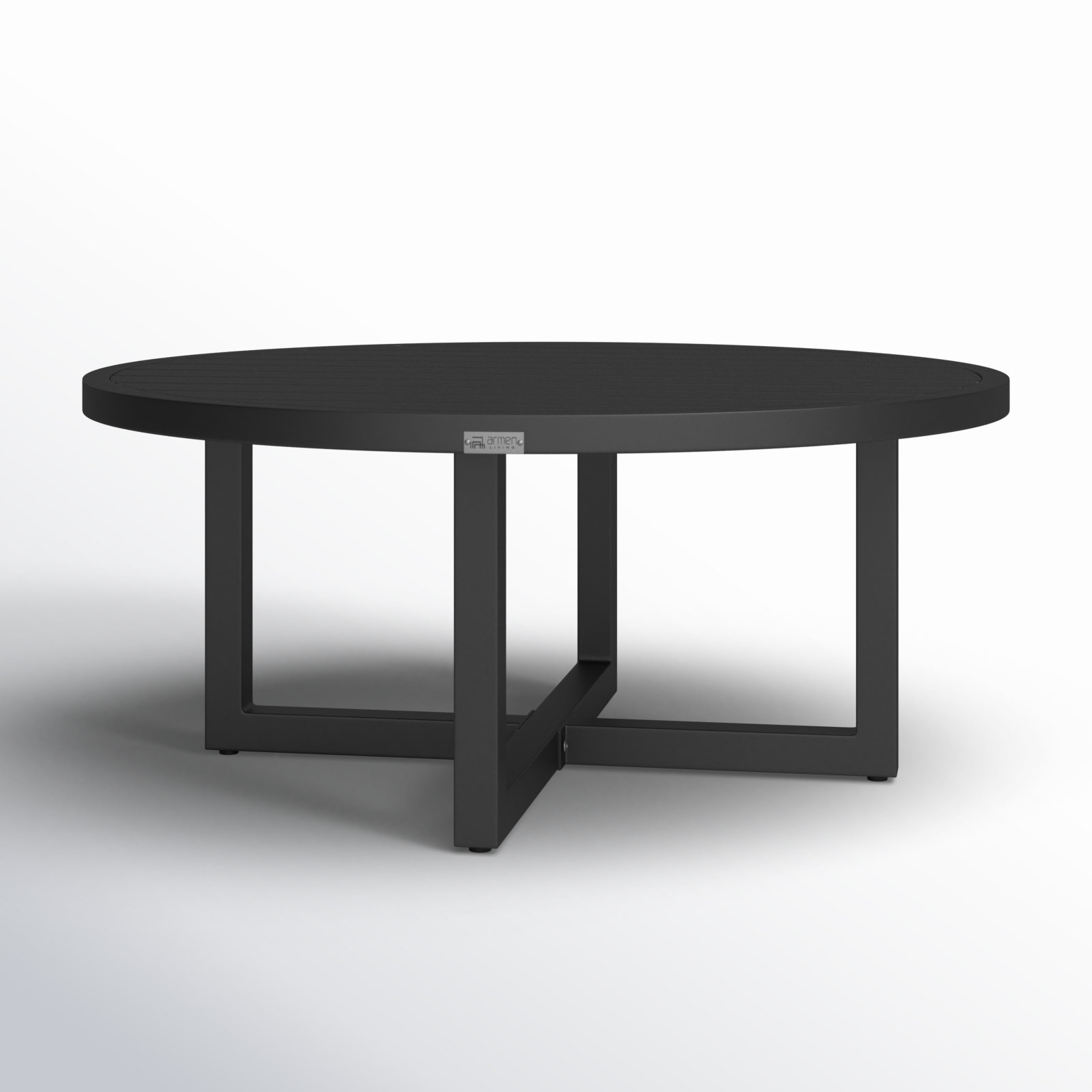 Chaker 42'' Aluminum Outdoor Coffee Table, Black