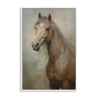 Art à estampe numérique, cheval brun clair par Petal Prints Design