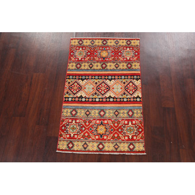 One-of-a-Kind 2'8'' X 4'4'' New Age Wool Area Rug in Red