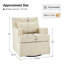 Chaise berçante pivotante avec dossier rembourré Jaxon-1859677016