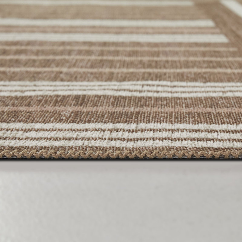 Tapis rectangulaire intérieur / extérieur Claudina, Rectangle 7 pi 10 po x 10 pi