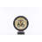Rustic Atomic Tabletop Clock in Black Gold