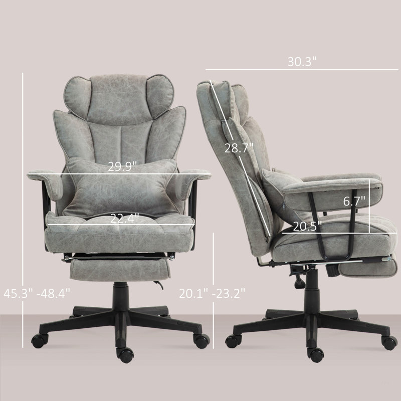 Fauteuil de bureau Massage Massage, Gris