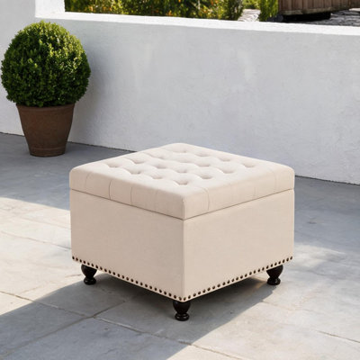 Upholstered Linen Storage Cocktail