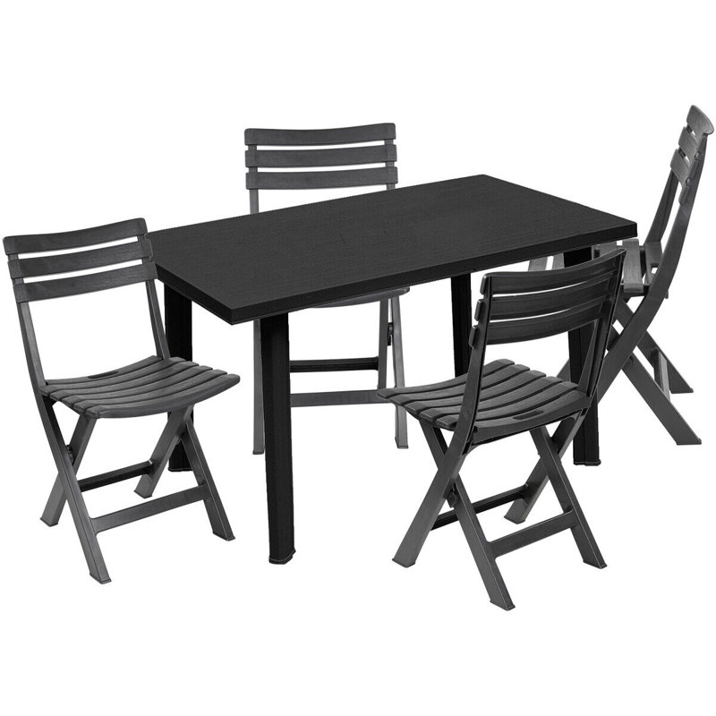 Priyanshi 4 - Person Patio Dining Set with