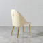 Chaise de salle à manger en acier inoxydable