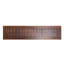 Bancs 60,49 "en bois rustique de 2 panneaux terreux 2 lattes, structure stable