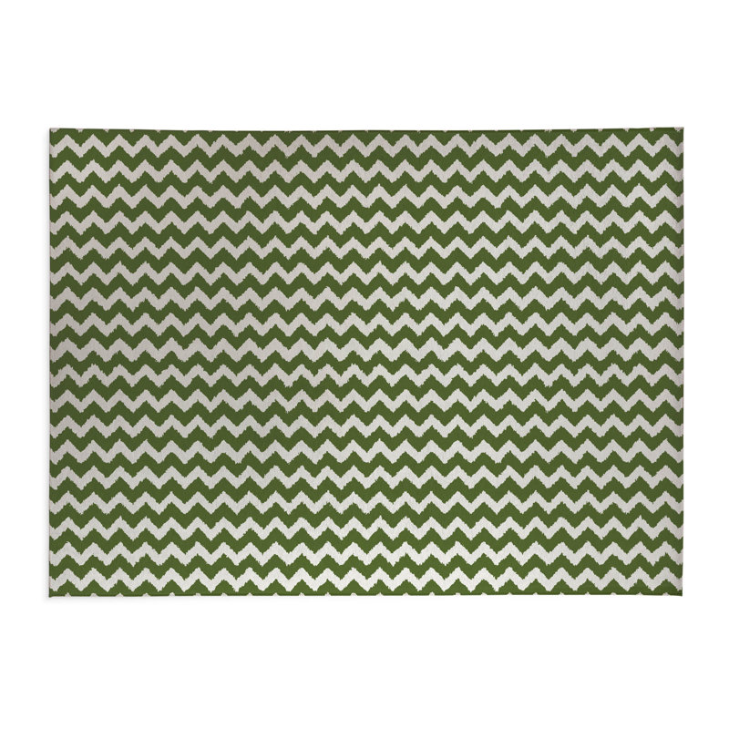 Tapis de cuisine Byrdhill, Vert olive, Rectangle 5 pi x 7 pi