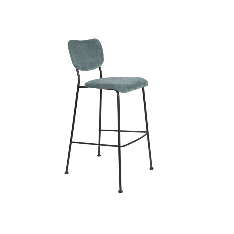 Benson Bar Stool, Gray, Counter Stool (25” Seat Height)