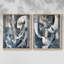 ABSTRACT Series CDLxxxi - reproduction encadrée de qualité supérieure - prête à être accrochée - aucun clou requis - aucun clou requis