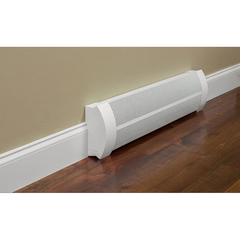 Baseboarders Elliptus Series Steel Easy Slip-On Baseboard Heater Cover Left Side Open End Cap