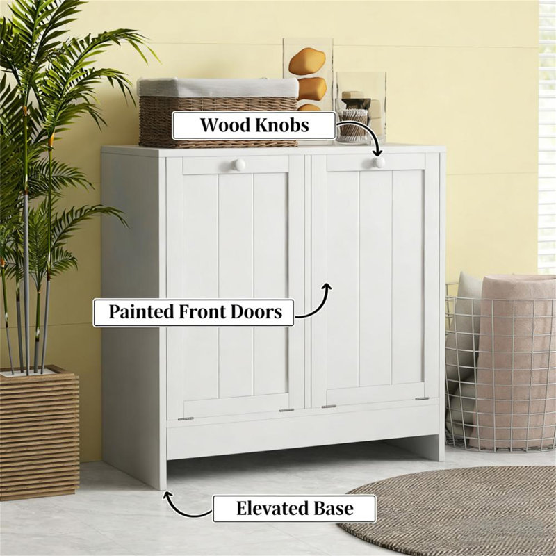 Hidden Laundry Hamper Cabinet