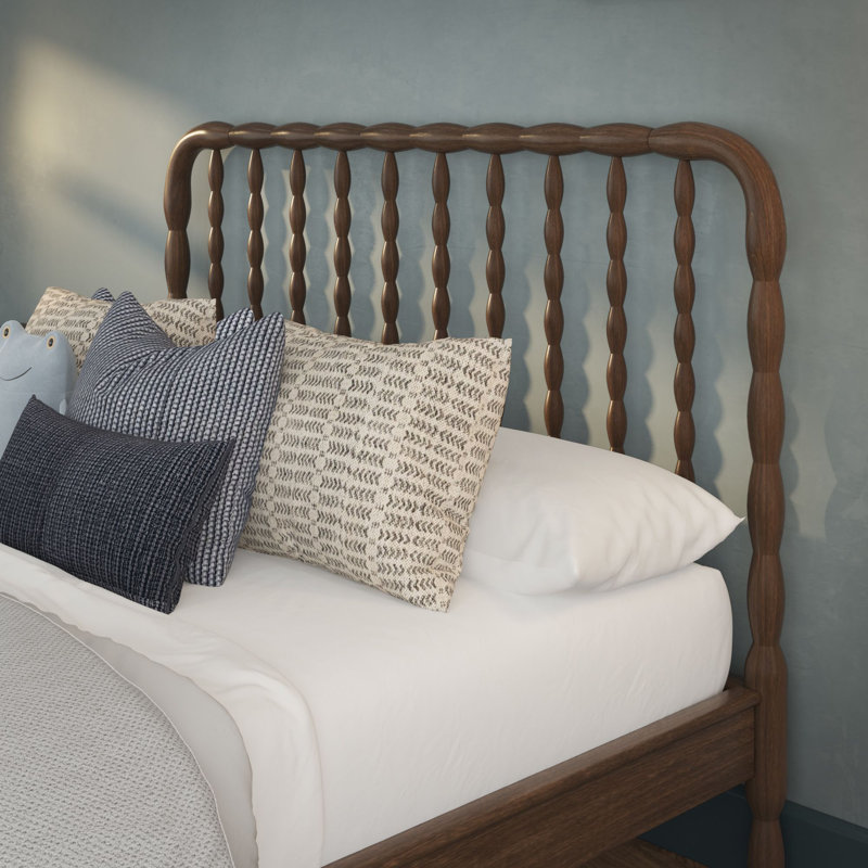 Lind Spindle Full Solid Wood Bed, Full, Brown