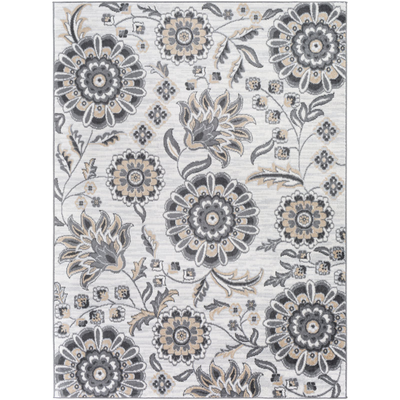 Roundhay Floral Indoor Rug, Rectangle 5'3" x 7'