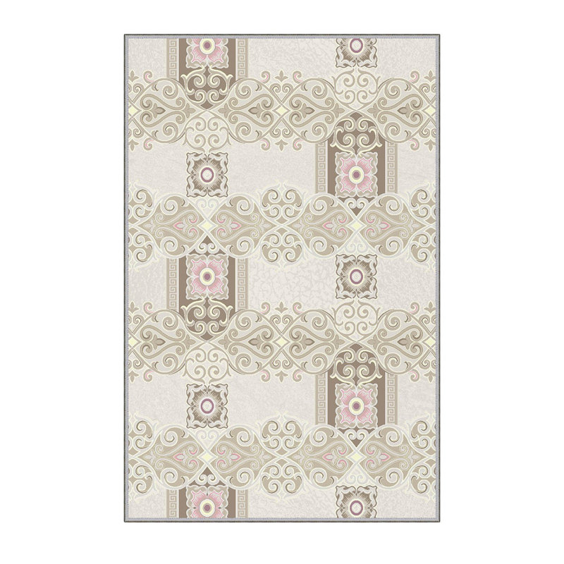 Premium Hall Carpet, 2.6 x 6.6 Feet, 1% Polyester, .3 in Pile Height | Antibacterial, Non-Slip Underside, Machine Washable | 3D Digital Print Design, Durable & Stylish for Entryways, Living Rooms & More