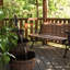 Outdoor Wood Metal Floor Fountain