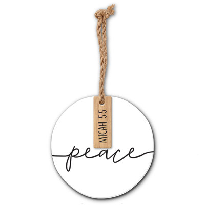Ornement en forme de vacances de Noël Simply Peace