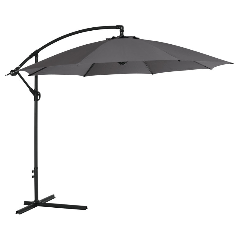 Chumasero 300cm Cantilever Parasol, Dark Grey, Royal Grey