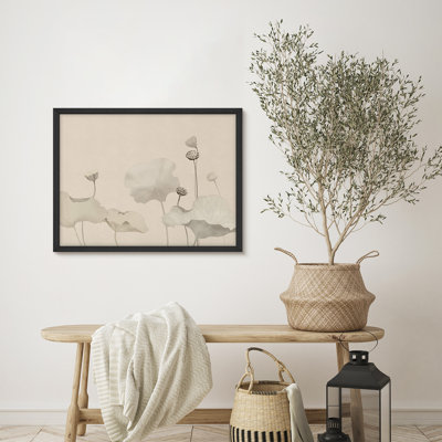 «Green Lotus Leaf», impression minimaliste encadrée, affiche, salle de bain, petit art mural