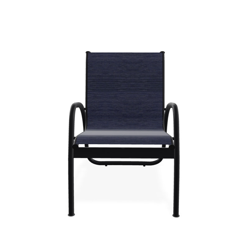 Fauteuil de patio Gardenella, Noir texturé, Collectionnez l'indigo