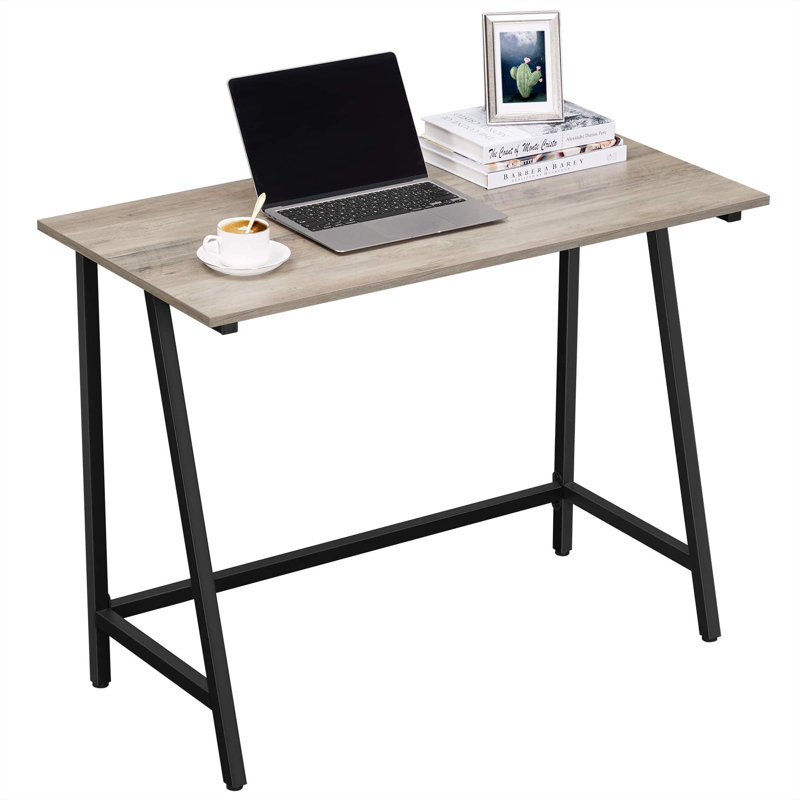 Mariners Metal Base Writing Desk, Greige