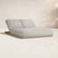 Chaise longue d'extérieur en osier Aya Evie