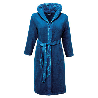 Rena Cotton Girl / Woman+ Mid-Calf Bathrobe with Pockets and Hood
