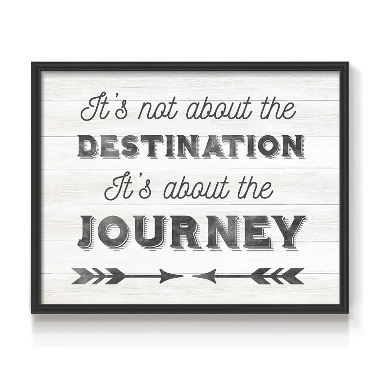 Destination -Framed Print - Restickable, Black, 8" H x 10" W